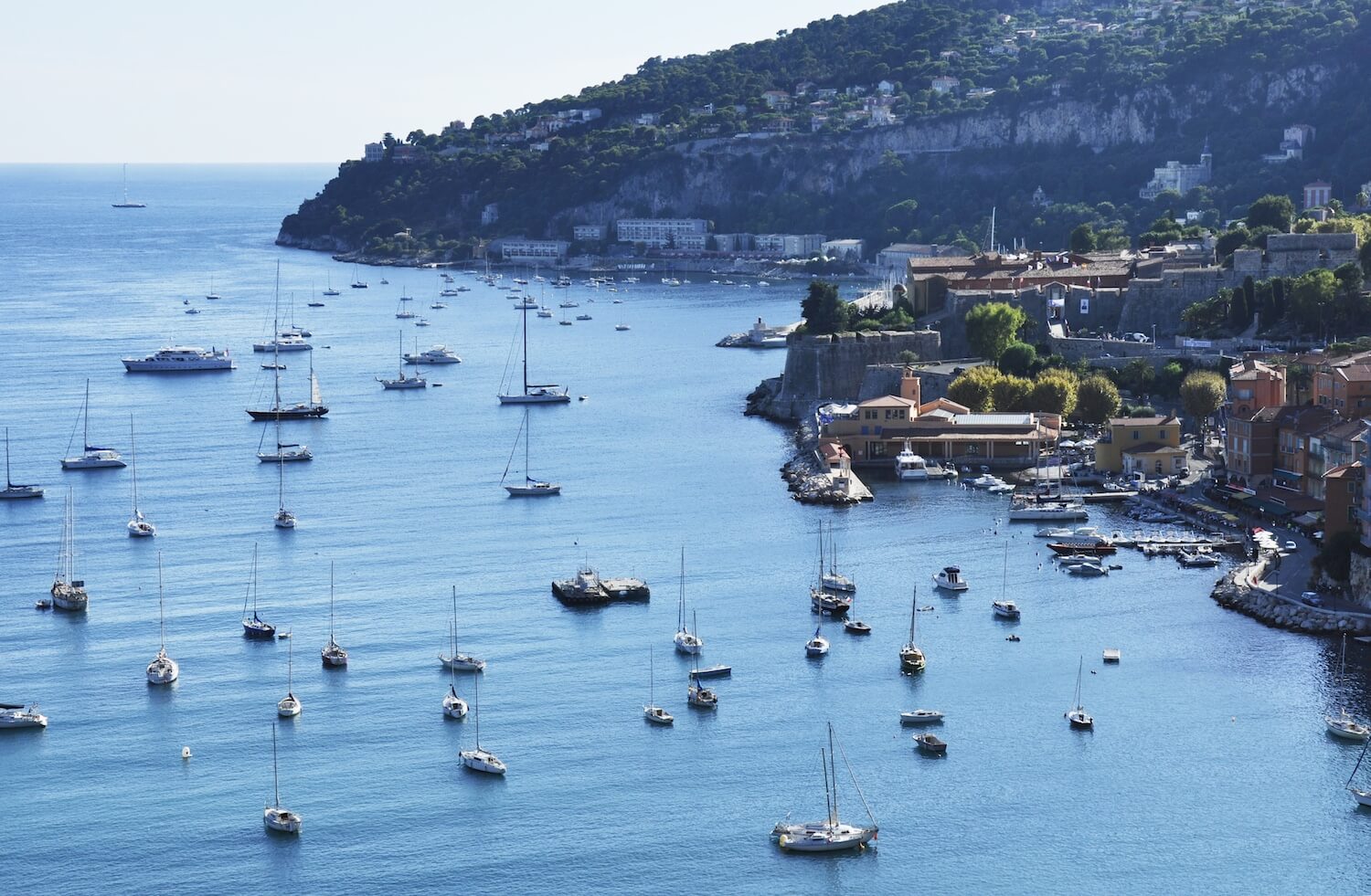 Driving Along The French Riviera. A Road Trip Dream