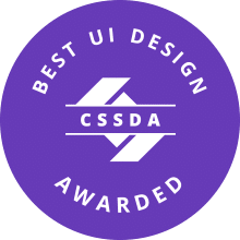 CSS Design Awards Best UI Design Award