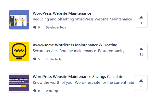 Wordpress Maintenance Search On Product Hunt