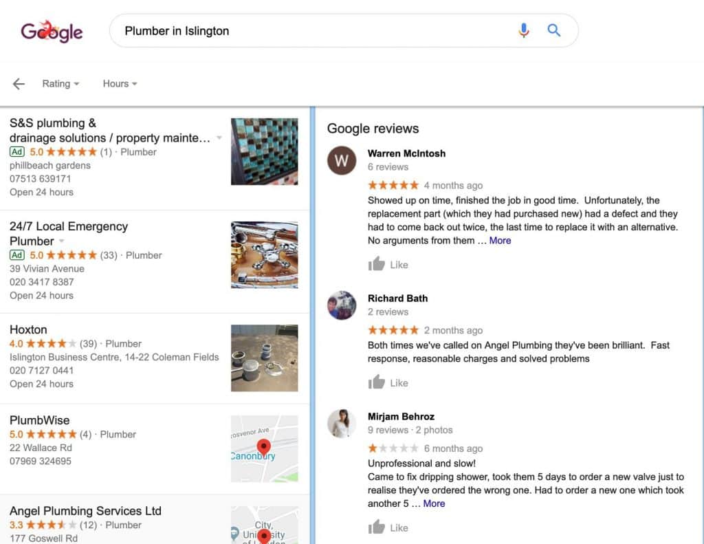 Local Reviews On Google
